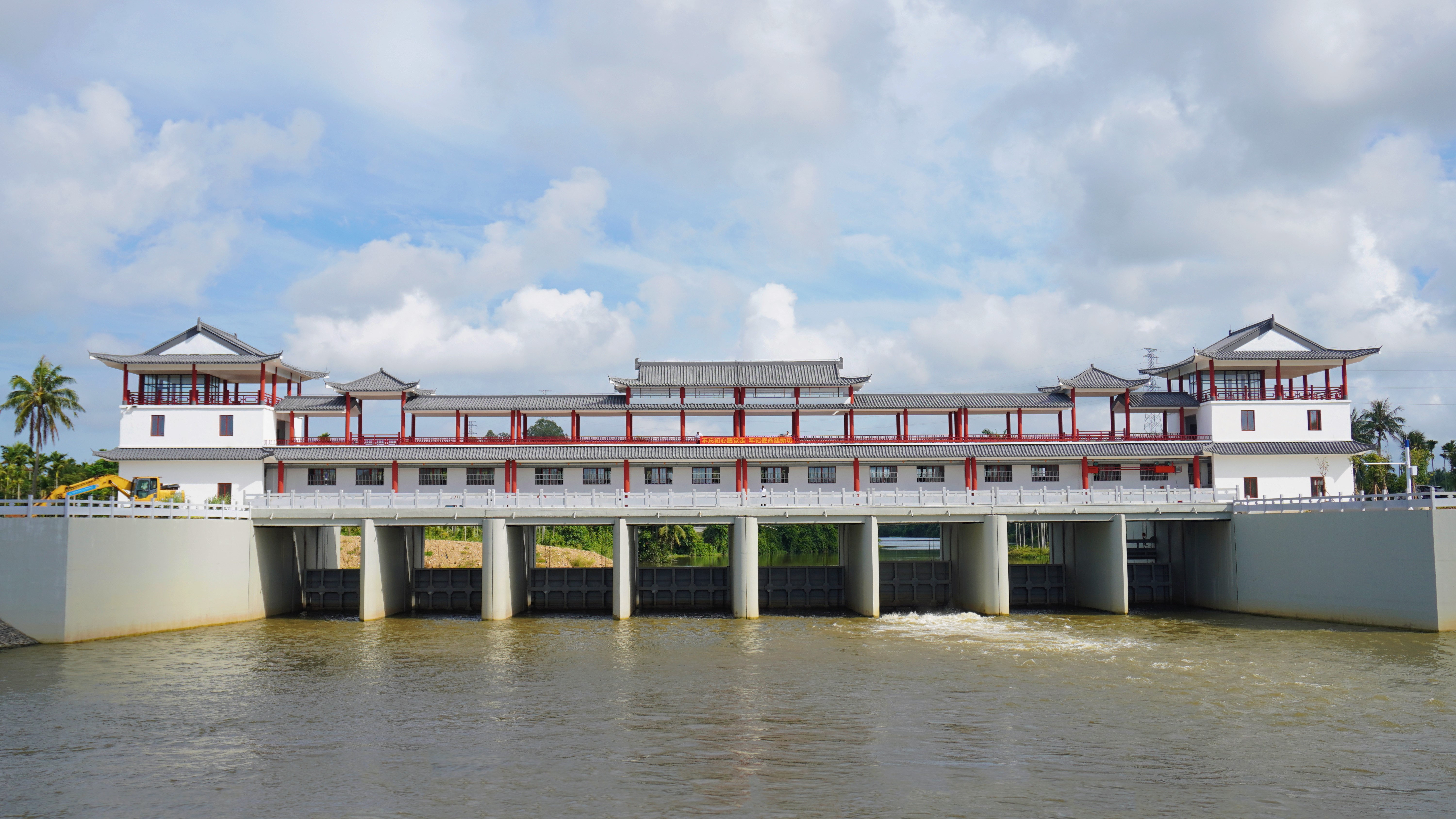 1、北岸水閘下游